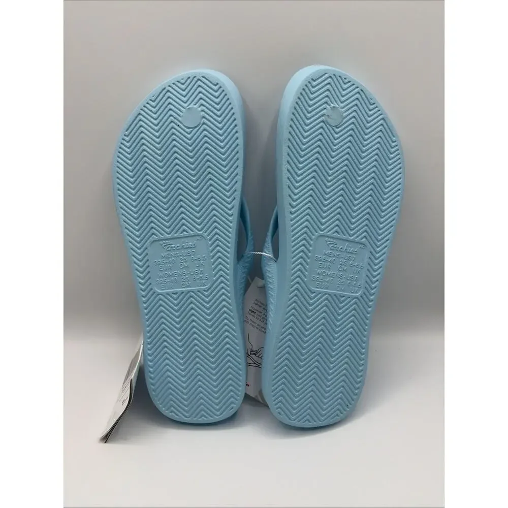Archies Flip Flops Sandals Unisex Sky Blue M 7 W 8 Arch Support NWT